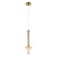 Suspension lamp GLASO 1XE14 40W, size 16x16x52.5-150 cm, bronze color