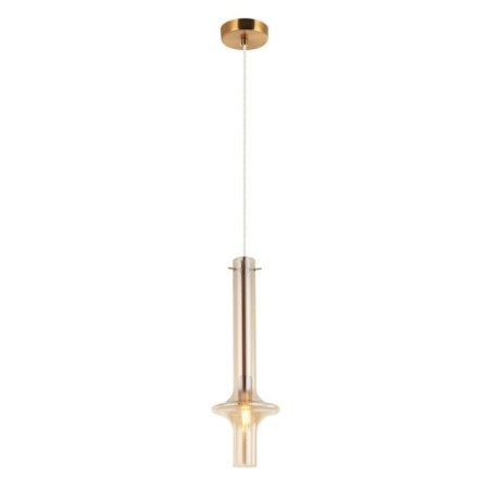 Suspension lamp GLASO 1XE14 40W, size 16x16x52.5-150 cm, bronze color