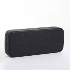Case for glasses on the cracker, length 15 cm, black color