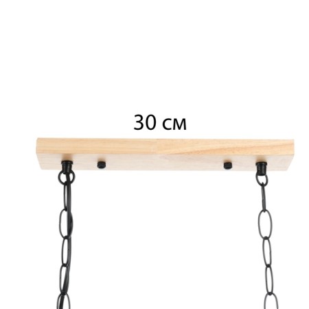 Drog chandelier 4he27 40w Black/Beloma Gold 80x7x15-200cm-9