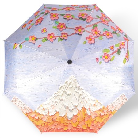 Automatic "Flowers" umbrella, 3 additions, 8 spokes, r = 49 cm, color mix-8