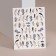 Nail stickers 10.2*8cm of ears CJ-074 Gold/black substrate QF