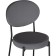 STULL OF A MARAL CARCAS Roys Metal/Velur, Black/Anthracite 45x52x90 cm