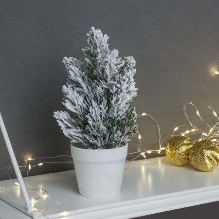 Christmas tree decor "snowy, in a pot" 20x7 cm