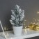 Christmas tree decor "snowy, in a pot" 20x7 cm