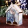 Tea house for two rows "Santa Claus and Snow Maiden" 15.5 × 9.6 × 20 cm