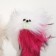 Artificial fur mouse up to 24 cm with a tail, a mix of flowers