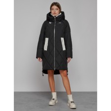 Coat insulated winter female, size 42, black color