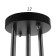 Chandelier 1080/3BK 40W E27 Black 58x14x27 cm Bayerlux