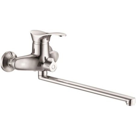 BUNNE BOOOU B8173-18F bath, pour 350 mm, shower set, brass, chrome