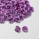 Busina "Rose", set of 50 pcs., 6 mm, lilac color