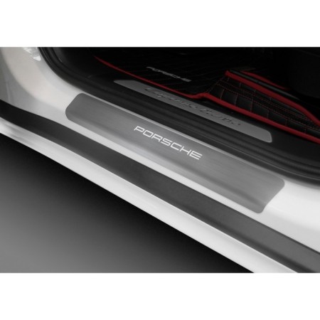 Rival thresholds for Porsche Cayenne III 2017-n., Stainless. steel, with the inscription, 4 pcs., Np.4601.3-1