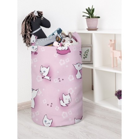 Basket for toys "Flower cats, size 40x60 cm