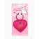 Kezzle keychain to the leatherette, female “Smile”, 6.1 x 9 cm
