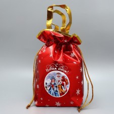 A bag of a bag of non-tanned material “New Year's mood, 25 x 32 cm, New Year