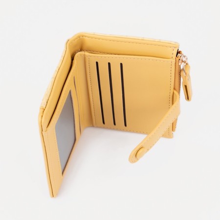 Wallet on the button, yellow color-3