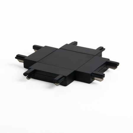 Four -sided connector for the Elektrostandard, Flat Magnetic overhead busbar, 6x26x26 mm, black color black-1