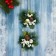 Fir -tree jewelry "spruce composition" (set 2 pcs) white bells of cones, 9x9 cm