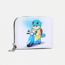 Children's wallet with lightning, white color