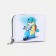 Children's wallet with lightning, white color
