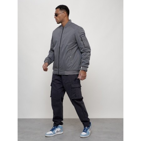 Male bomber, size 58, gray color-1