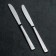 Knife table "Appetite", length = 22 cm, thickness = 2 mm, silver color
