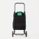 Board-household on lightning, 2 outer pockets, black/green color