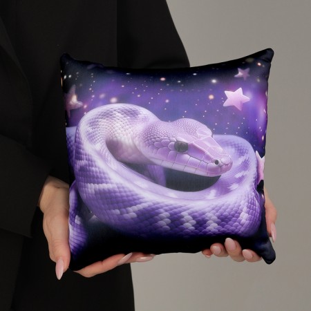 New Year. Decorative anti -stress pillow "Snake", purple-1