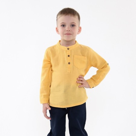 Children's set (longshille/pants), yellow color, height 98cm-1