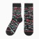 Socks men's New Year's inscriptions, black color, size 39-44