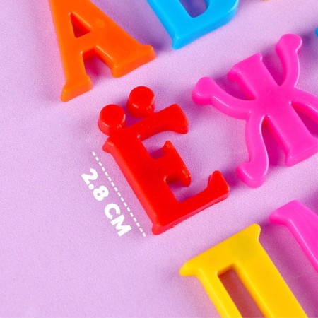 Magnetic alphabet "Russian language", 33 pcs., Letter height - 2.8 cm-2