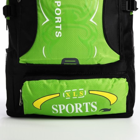 A thyroid backpack with an increase in 55l, 5 external pockets, green color-5