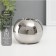 Ceramics candlestick for 1 candle "ball" d = 3.5 cm silver 9.5x9.5x6.5 cm