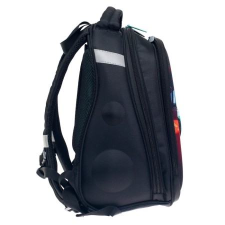 School frame backpack, 38 x 30 x 16 cm, 3D-risun, calligrata t "Cool car"-9