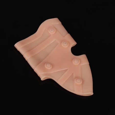 Silicone bandage for the knee joint, with magnets, beige color-4