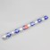 Set of balls plastic D-5 cm, 12 pcs "Agnet" flowers, silver-blue