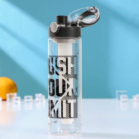 Water bottle with Urban flask, 600 ml, 6.8 × 8.3 × 24.5 cm, tritan, mix color-1