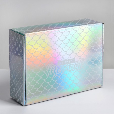 Gift folding box, packaging, My Sweet Mermaid, 30.5 x 22 x 9.5 cm-1