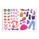 A reusable book with elastic bands “Write-West. We are going for a walk ”, with stickers, 8 p.