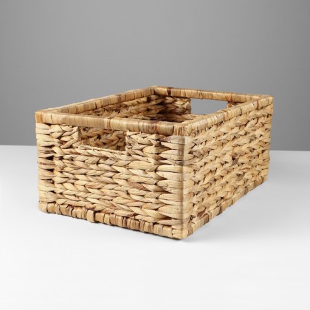 Basket, 45 x 31 x 20 cm, water hyacinth, tree-1