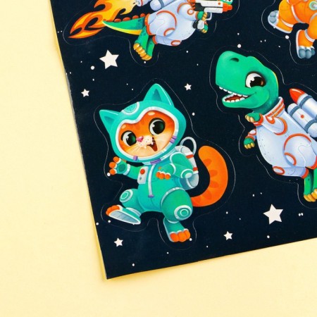 Paper stickers "Space Travel", 11 × 16 cm-1