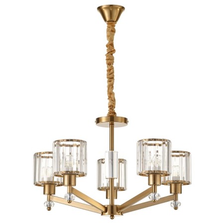 Lamp with a universal mount 5x60W E27, size 63x63x37/90 cm