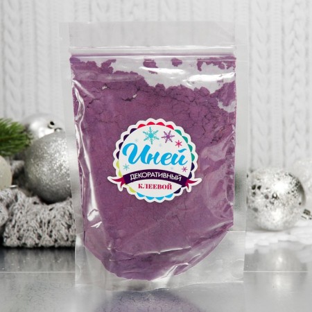 Iuria artificial adhesive for decor "Flock Effect" 120 g, purple color