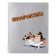 A set of subject notebooks, 48 ​​sheets of 12 objects "dog and cat", cardboard cover, foil embossing, offset unit