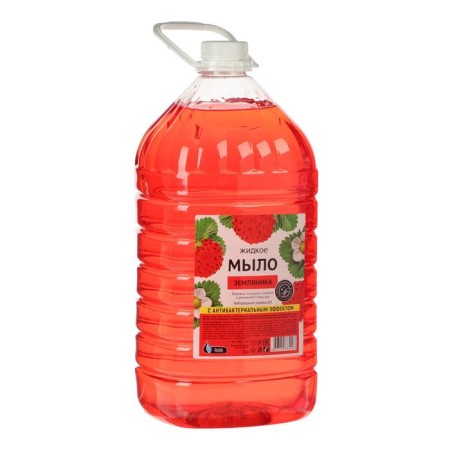 Liquid soap Rain Standart, antibacterial, strawberry, PET, 5 liters