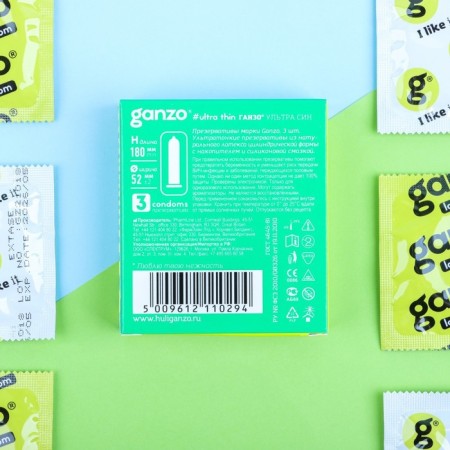 Ganzo condoms Ultra Thin, thin ultra, 3 pcs.-8