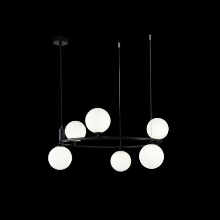 Suspension lamp Maytoni Mod013PL-06B, 6xG9, 25W, 58x58x184 cm, black color black