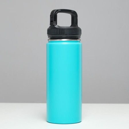 Thermos, 550 ml, carbine, retains heat 24 hours, blue