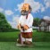 Garden figure "Grandfather with a shovel" 61x28x26cm