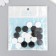 Beads for creativity wood "flat circle" set of 20 pcs white, black 0.4x1.5x1.5 cm